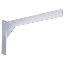 18"x 18" Right Hand Titus Floating Vanity Support, Galvanized Finish