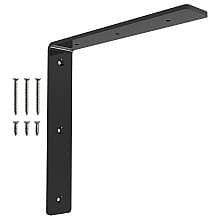 10" x 10" Corbel Rib Support, Black Finish
