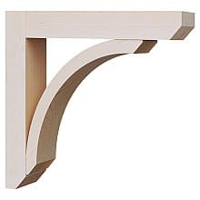 3" x 10" Lincroft Low Profile Wood Corbel, Maple