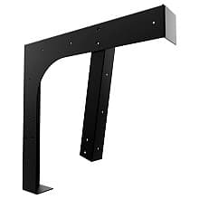 20" x 20" ADA Universal Floating Vanity Bracket, Black Finish