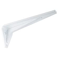 8" x 3" Industrial Shelf Bracket, Stainless Steel Finish