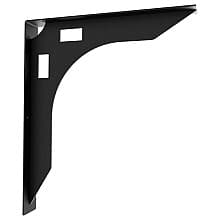 24-1/2" x 20-3/4" Wall Mount Desk Bracket, Matte Black Finish