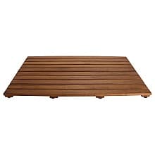 35-1/2" Lap Teak Shower Floor Insert