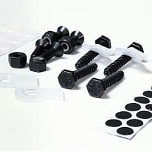 6" x 1/4" - 20 Cube Cabinet Fastener Kit for 1 Cube Cabinet