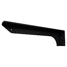 19" x 1-3/4" Single Metal Stud Front Left Hand Flange Bracket, Black Finish