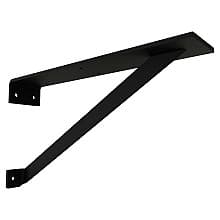 3" x 16" Archer Bench Support Bracket, Black Finish