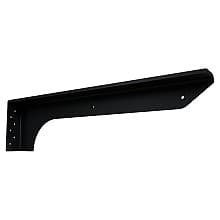 19" x 1-3/4" Single Metal Stud Front Right Hand Flange Bracket, Black Finish