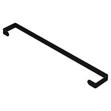 23" Flat Towel Bar, Black