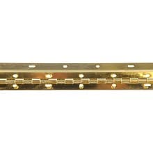 Piano Hinge, 72" Long x 1-1/2"Wide, Brass-Plated