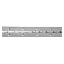 Piano Hinge, 72" Long x 1-1/2" Wide, Nickel-Plated