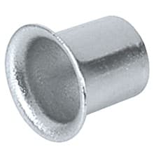 Steel Sleeve for 1/4" Shelf Support, Zinc Finish