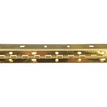 Piano Hinge, 72" Long x 2" Wide, Brass-Plated