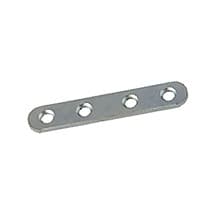 3" x 1/2" Heavy Gauge Steel Mending Plate, Zinc Plated