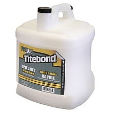 Titebond Speed Set Wood Glue, White, 1 Gallon Jug