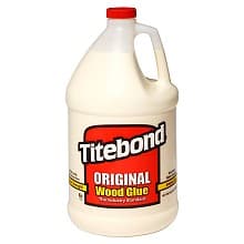 Titebond Original Wood Glue, Yellow, 1 Gallon Jug