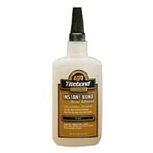 Titebond Instant Bond Thin Wood Glue, Clear, 2 oz Bottle