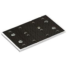 80mm x 130mm Hook and Loop Sanding Backing Pad, 12 Holes