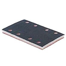 133mm x 80mm Hook and Loop Interface Sanding Backing Pad, Multi Holes