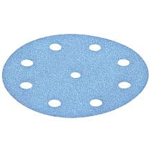 5" Hook & Loop 9 Holes Abrasive Granat D125 Sanding Disc, Aluminum Oxide on Paper (10/Pack)