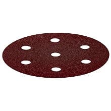 3-35/64" 7 Holes Abrasive Rubin 2 D90 Sanding Disc, Aluminum Oxide (50/Pack)