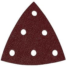 Hook & Loop 6 Holes Abrasive Rubin 2 D90 Delta Triangle, Aluminum Oxide on Paper (50/Pack)