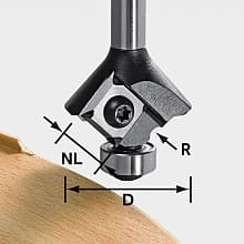 28mm x 1.5mm Radius Router Bit for Edge Banding