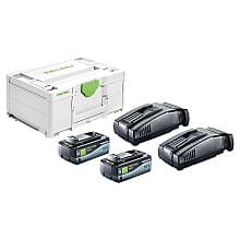 18V 8.0Ah Battery/Charger Starter Pack With 2 Chargers/Systainer