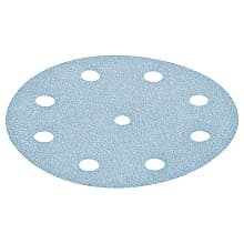 5" Hook/Loop 9 Holes Abrasive Granat D125 Sanding Disc, Aluminum Oxide/Ceramic (50/Pack)