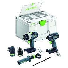 18V Brushless Motor, Bare Cordless Impact Driver and Hammer Drill 2 Tool Set