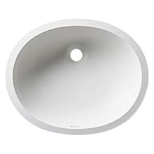 1613 Acrylic Undermount Single Bowl Vanity Sink, 18-1/8" x 14-3/4" x 7", Arctic