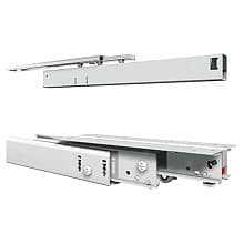 777 Pantry Slide with 440lb Capacity, Full Extension, Floor-Mount, White, 20