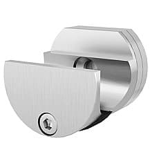 Barn Door Round Rail Connector, Stainless Steel Finish