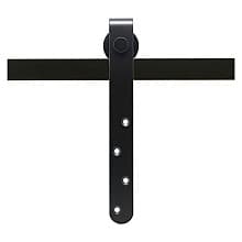 Face Mount Roller for Mini-Barn Door Hardware, Matte Black Finish