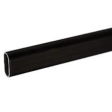 PRO 8' Long Closet Oval Closet Rod, Matte Black Finish