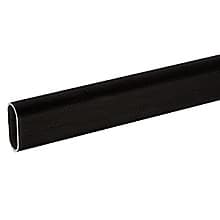 PRO 12' Long Closet Oval Closet Rod, Aluminum, Matte Black Finish