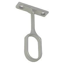 PRO Center Support for Oval Closet Rods, Dull Nickel Finish