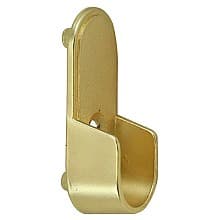 PRO Oval Closet Rod Flange with Pins, Dull Brass Finish