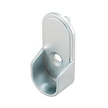 PRO Oval Closet Rod Flange with Pins, Dull Chrome Finish