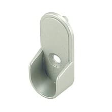 PRO Oval Closet Rod Flange with Pins, Dull Nickel Finish