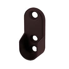 PRO Screw-On Oval Closet Rod Flange, Oil-Rubbed Bronze Finish