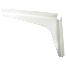 8" x 12" Heavy Duty Workstation Bracket, White Finish (1 Pair)