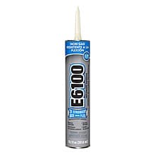 E6100 Non-Slump Industrial Adhesive, Clear, 10.2 Oz Tube