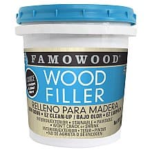 Famowood Wood Filler, Water-Based, 24 oz, White