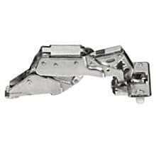 Nexis 170° Opening Hinge, 48mm Bore Pattern, Self-Closing, Full Overlay, Nickel-Plated, Dowelled