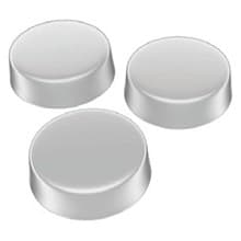 7/16" Polyurethane Door Bumpers Pads, Clear, Cylindrical, Sold per each