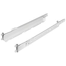 Zargen 6035 Drawer Side Slide with 100lb Capacity, 1-11/16", White Epoxy