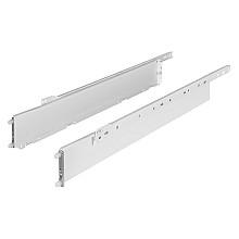 Zargen 6036 Drawer Side Slide with 100lb Capacity, 3/4 Extension, Self-Closing, 3-3/8", White Epoxy