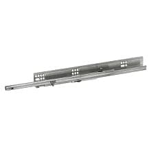 6610 Euro Drawer Slide with 100lb Capacity, 3/4 Extension, Bottom-Mount, Self-Closing, White Epoxy