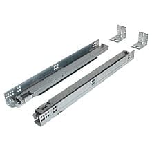 Dynapro 2D Right Hand Drawer Slide with 100lb Capacity, Full Extension, Undermount, Soft-Closing