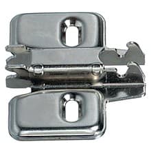Nexis Cam Adjustable Wing Plate, 2-Point Fixing, Nickel-Plated, Screw-On, 0mm